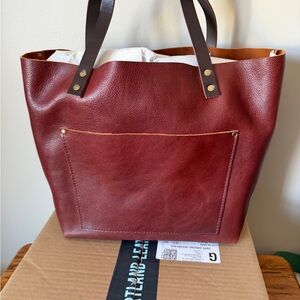 Portland Leather Nutmeg Large Classic Tote Bag